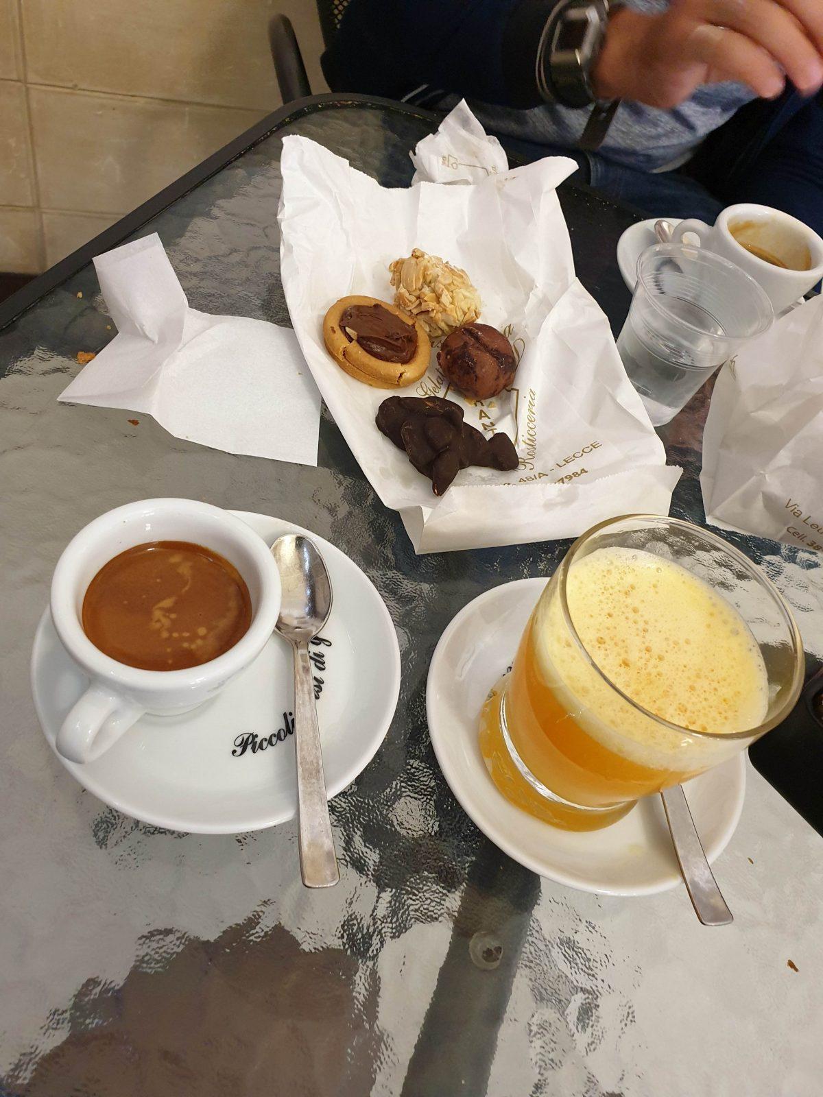 Petit déj, Lecce, Pouilles, Italie